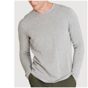 SOLD 🚫 KIT AND ACE Brushed Terry Raw Hem Gray Top